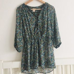 🎉5/$25 Floral Mossimo Tunic - FREE IF BUNDLED